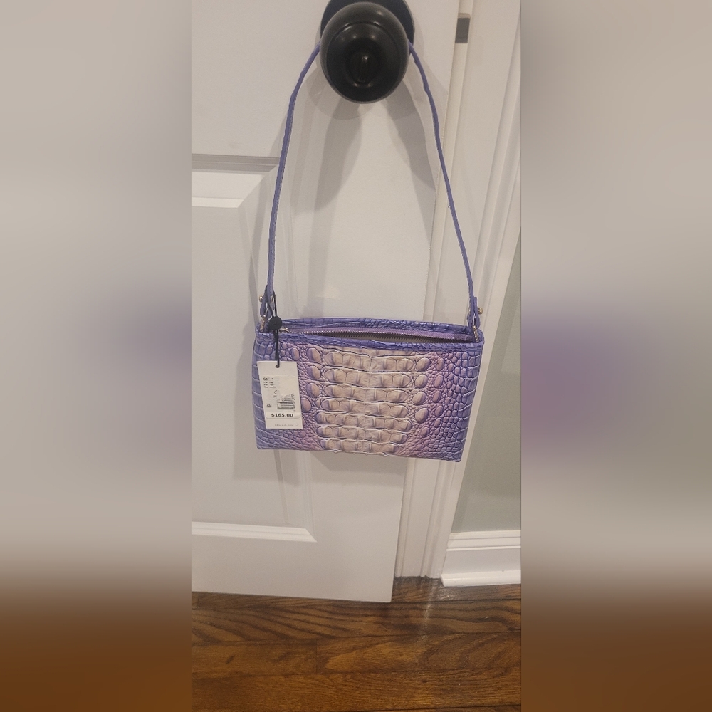 Brahmin Lorelei Shoulder Croc-Embossed Crossbody Bag - Picture 7 of 14